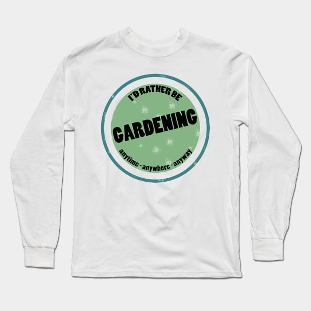 Gardening Gifts for Gardeners Green Thumb Long Sleeve T-Shirt by TheOptimizedCreative